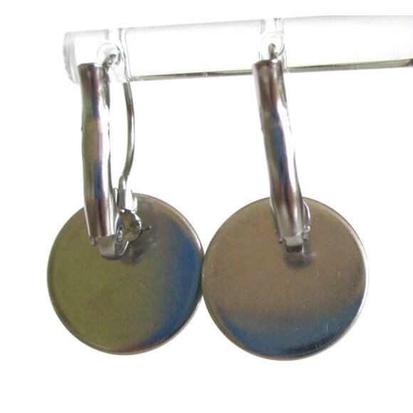 New Deer w/ Flower Crown Earrings on Stainless Lever Back Hooks - Gift Boxed - Picture 3 of 5